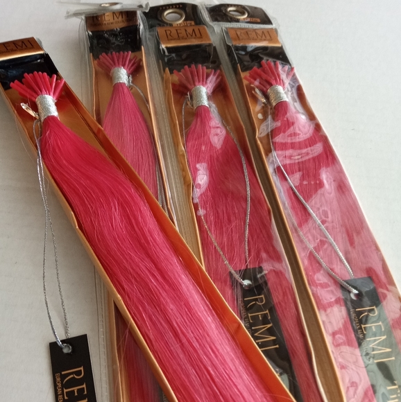 New 18" Light Pink Remy Itips Human Hair Extensions get length and fullness - Picture 1 of 13